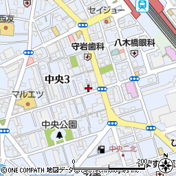 埼玉県蕨市中央3丁目5-6周辺の地図