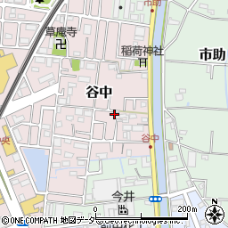 埼玉県三郷市谷中60周辺の地図