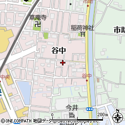 埼玉県三郷市谷中56周辺の地図