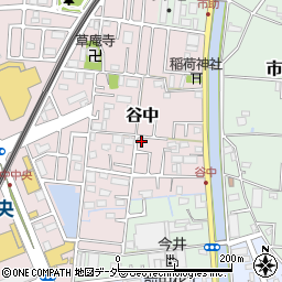 埼玉県三郷市谷中54周辺の地図