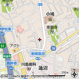 埼玉県川口市東本郷1152-1周辺の地図