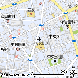 埼玉県蕨市中央3丁目20-23周辺の地図