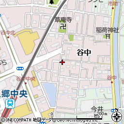 埼玉県三郷市谷中37周辺の地図