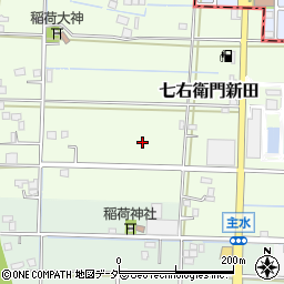 千葉県松戸市七右衛門新田周辺の地図