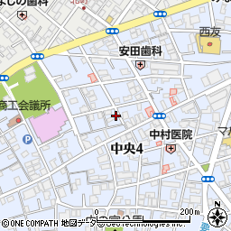 埼玉県蕨市中央4丁目14-19周辺の地図