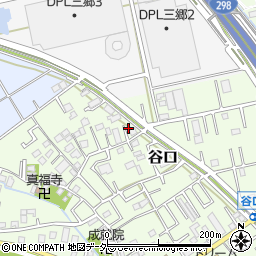 埼玉県三郷市谷口86周辺の地図