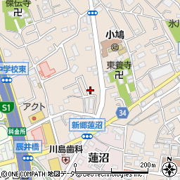埼玉県川口市東本郷1152-11周辺の地図