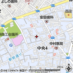 埼玉県蕨市中央4丁目14-16周辺の地図