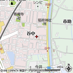 埼玉県三郷市谷中67周辺の地図
