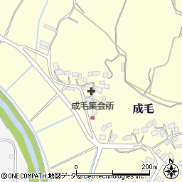 千葉県成田市成毛394周辺の地図
