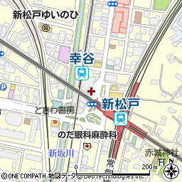 Ａ雨漏りの生活救急車・屋根のトラブル出張サービス　松戸市・新松戸駅前・新松戸・小金原・平賀・北小金駅前・受付センター周辺の地図