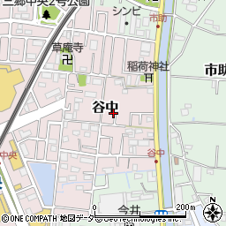 埼玉県三郷市谷中68周辺の地図
