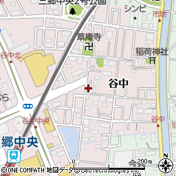 埼玉県三郷市谷中73周辺の地図