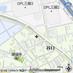 埼玉県三郷市谷口232周辺の地図
