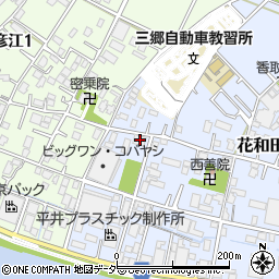 埼玉県三郷市花和田177周辺の地図