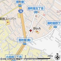 武蔵団地入口周辺の地図