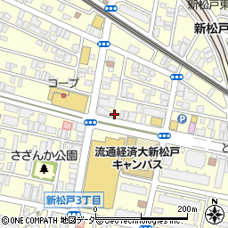 ニッポンレンタカー新松戸営業所周辺の地図