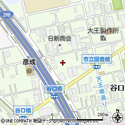 埼玉県三郷市谷口周辺の地図