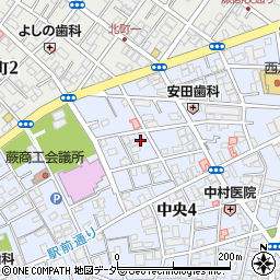 埼玉県蕨市中央4丁目15-17周辺の地図