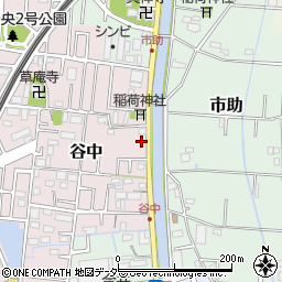 埼玉県三郷市谷中44周辺の地図