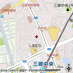 ファミリーマート三郷谷中店周辺の地図