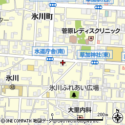ａｐｏｌｌｏｓｔａｔｉｏｎ草加氷川町ＳＳ周辺の地図