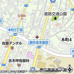 飲茶ＴＥＲＲＡＣＥ桃菜　志木本町店周辺の地図