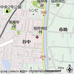 埼玉県三郷市谷中87周辺の地図