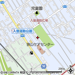 埼玉県狭山市北入曽1446-7周辺の地図