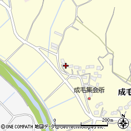 千葉県成田市成毛406周辺の地図