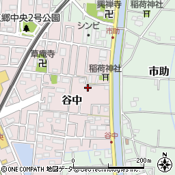 埼玉県三郷市谷中85周辺の地図