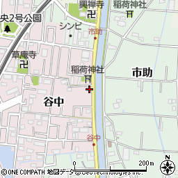 埼玉県三郷市谷中51周辺の地図