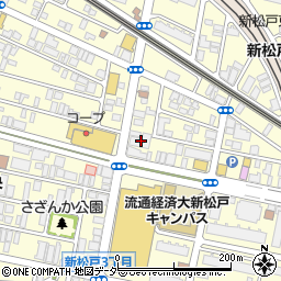 ライフケア新松戸周辺の地図
