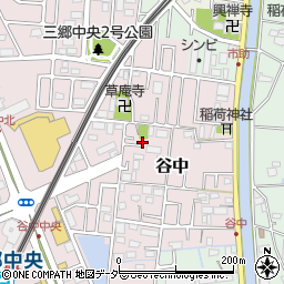 埼玉県三郷市谷中75周辺の地図