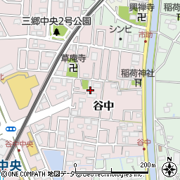 埼玉県三郷市谷中79周辺の地図