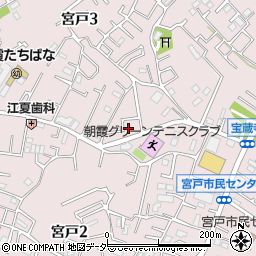 埼玉県朝霞市宮戸3丁目4-38周辺の地図