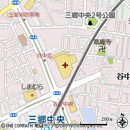 オーケー三郷中央店周辺の地図