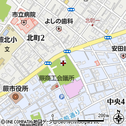 埼玉県蕨市中央4丁目20-3周辺の地図