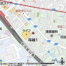 わらび駅前耳鼻咽喉科クリニック周辺の地図