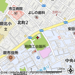 埼玉県蕨市中央4丁目20周辺の地図