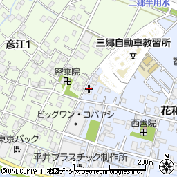 埼玉県三郷市花和田407周辺の地図