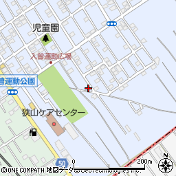 埼玉県狭山市北入曽1458-124周辺の地図