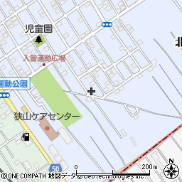埼玉県狭山市北入曽1458-117周辺の地図