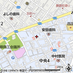 埼玉県蕨市中央4丁目17-7周辺の地図