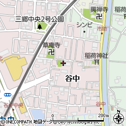 埼玉県三郷市谷中78周辺の地図