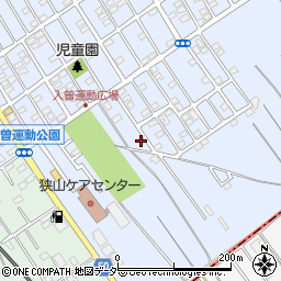 埼玉県狭山市北入曽1458-123周辺の地図