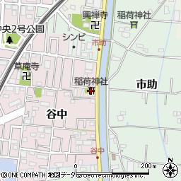 埼玉県三郷市谷中52周辺の地図
