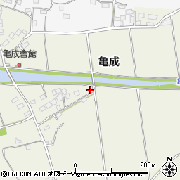 千葉県印西市亀成231-1周辺の地図
