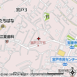 埼玉県朝霞市宮戸3丁目4-28周辺の地図