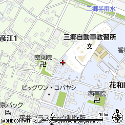 埼玉県三郷市花和田408周辺の地図